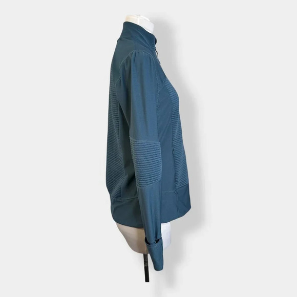 Mondetta Teal Ribbed Athletic Jacket Large - Picture 4 of 5